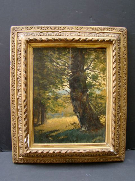 Unsigned California 19th Century Plein Air Oil on Board P284