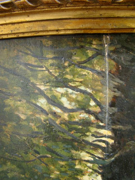 Unsigned California 19th Century Plein Air Oil on Board P284