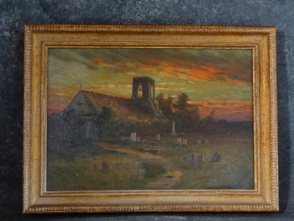 L. H. Connor - San Diego Mission circa 1920 - Oil on Canvas P2846
