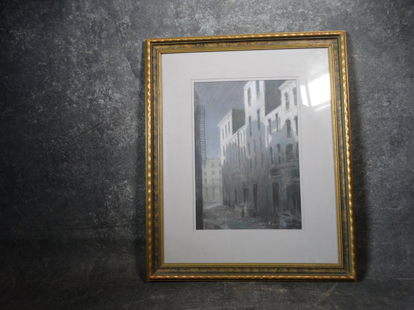 Elizabeth Waggoner (1874-1966) Moonlit Street (Los Angeles) Pastel on Paper P2855