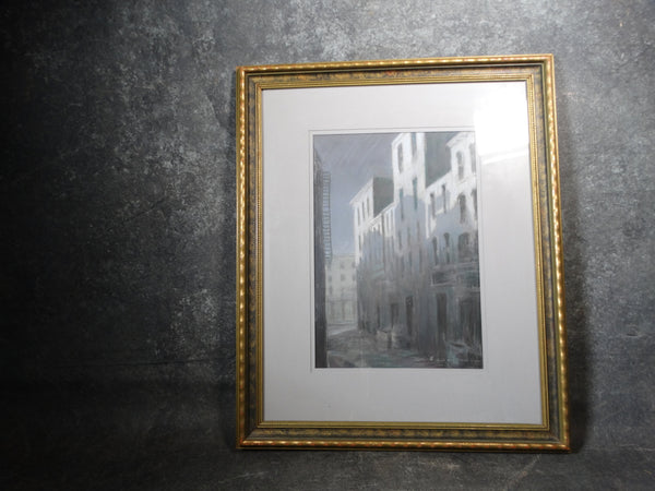 Elizabeth Waggoner (1874-1966) Moonlit Street (Los Angeles) Pastel on Paper P2855