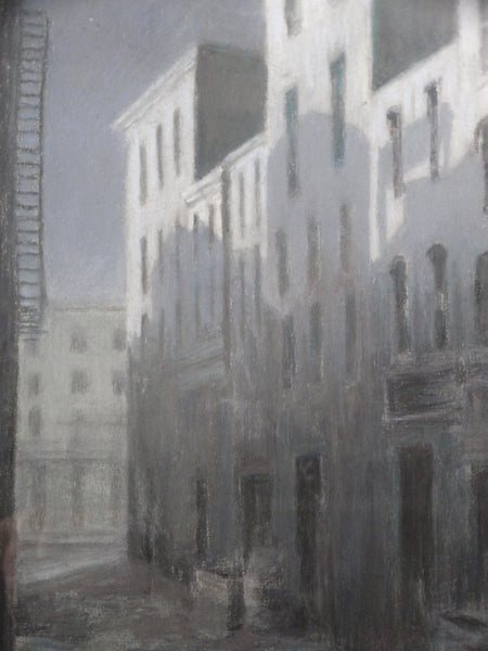 Elizabeth Waggoner (1874-1966) Moonlit Street (Los Angeles) Pastel on Paper P2855