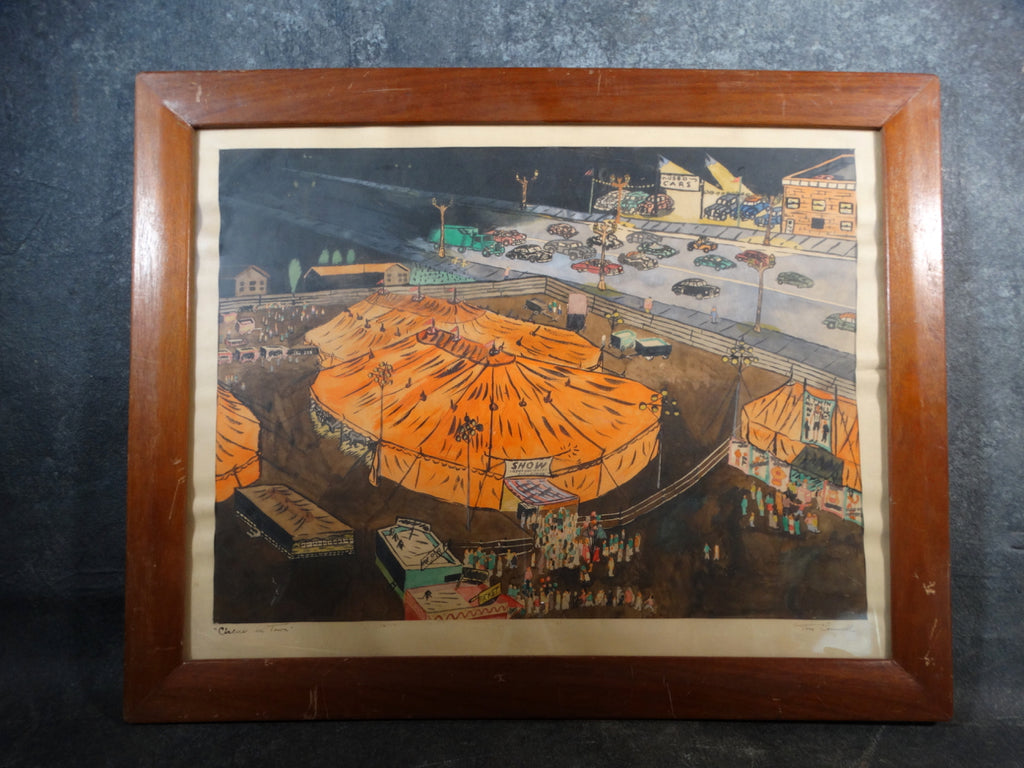 Tom Conwell - Circus In Town - Watercolor - circa 1950 P2857
