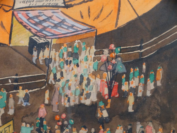 Tom Conwell - Circus In Town - Watercolor - circa 1950 P2857