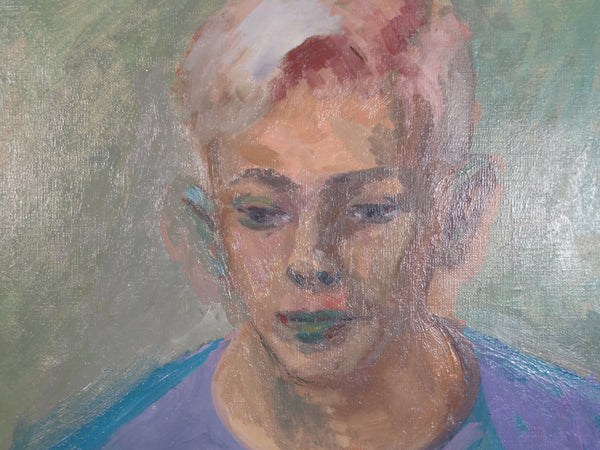 Anders Aldrin- Portrait of a Young Man, Pete Vincent -  Oil on Canvas P2866