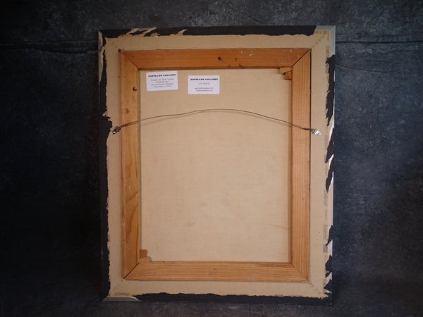 Burr Singer - Drummer Girl - Oil on Canvas c 1940s P2888