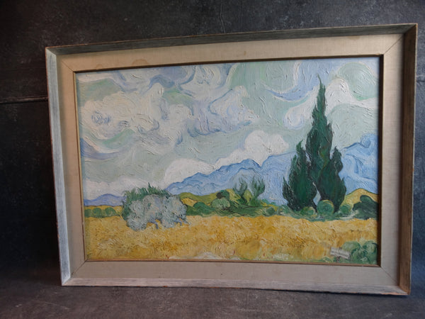 A. Paddia - Van Gogh's Wheatfield with Cypresses - Oil on Canvas Copy P2900