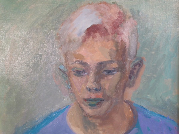 Anders Aldrin - Vincent (Boy with Orange) - Oil on Board P2908