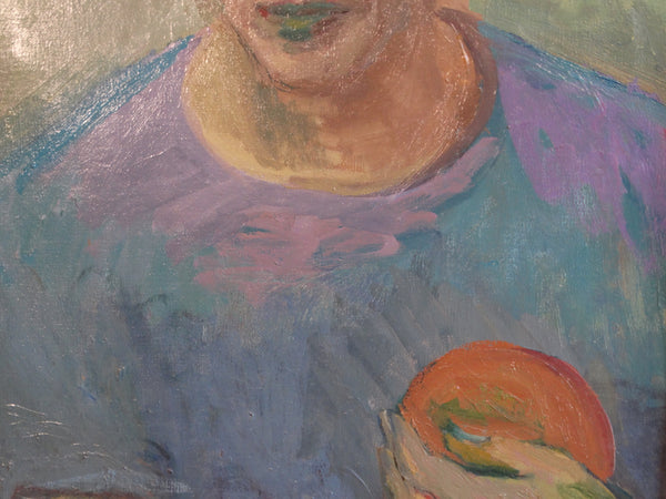 Anders Aldrin - Vincent (Boy with Orange) - Oil on Board P2908