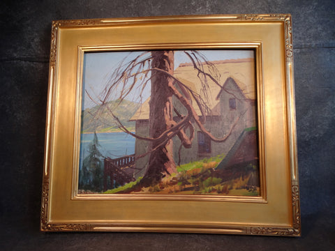 Sam Hyde Harris - Oil on Board - Signed and titled by the artist: Knarled (sic) Veteran P2914