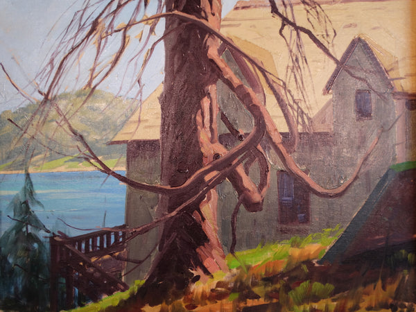 Sam Hyde Harris - Oil on Board - Signed and titled by the artist: Knarled (sic) Veteran P2914