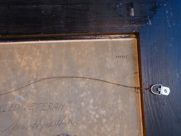 Sam Hyde Harris - Oil on Board - Signed and titled by the artist: Knarled (sic) Veteran P2914