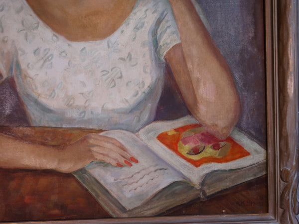 Anna Katharine Skeele 1896-1963) Portrait of a Young Woman c 1950s P2918