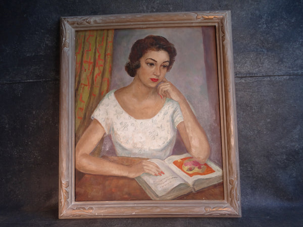 Anna Katharine Skeele 1896-1963) Portrait of a Young Woman c 1950s P2918