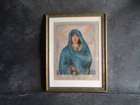 Sulamith Sokolsky (1889-1974) - Mother & Child - Mixed Media on Paper 1934 P2947