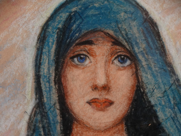 Sulamith Sokolsky (1889-1974) - Mother & Child - Mixed Media on Paper 1934 P2947