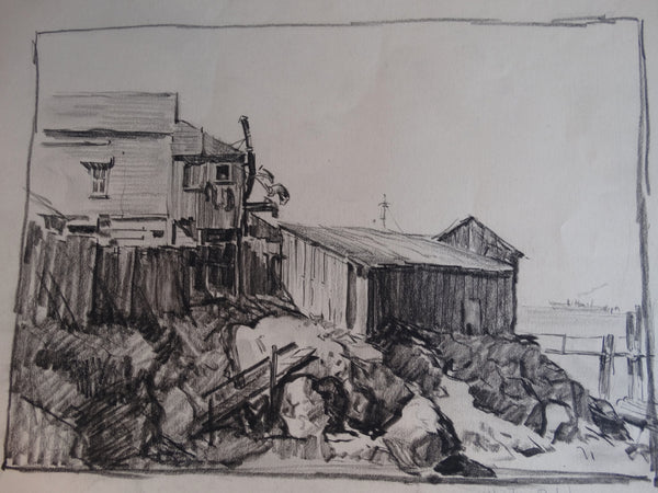 David Hendrickson - Hunter's Point San Francisco - Drawing P2958