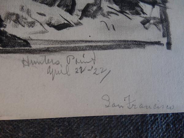 David Hendrickson - Hunter's Point San Francisco - Drawing P2958