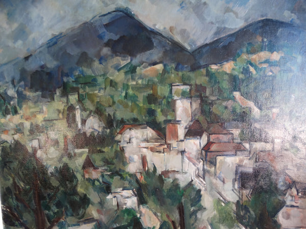 Norma Driscoll - Looking South at Spencer Butte, Eugene Oregon - 1955 Oil on Canvas P2966