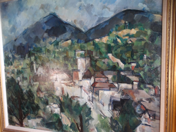 Norma Driscoll - Looking South at Spencer Butte, Eugene Oregon - 1955 Oil on Canvas P2966