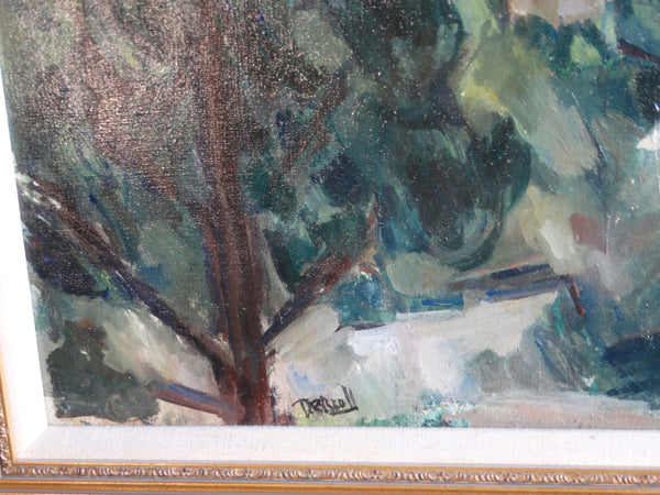 Norma Driscoll - Looking South at Spencer Butte, Eugene Oregon - 1955 Oil on Canvas P2966