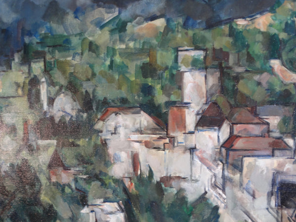 Norma Driscoll - Looking South at Spencer Butte, Eugene Oregon - 1955 Oil on Canvas P2966