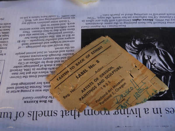 Norma Driscoll - Looking South at Spencer Butte, Eugene Oregon - 1955 Oil on Canvas P2966