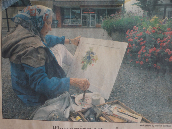Norma Driscoll - Looking South at Spencer Butte, Eugene Oregon - 1955 Oil on Canvas P2966
