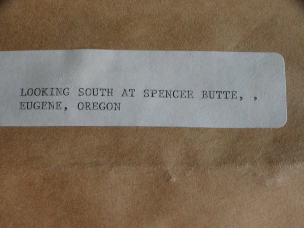 Norma Driscoll - Looking South at Spencer Butte, Eugene Oregon - 1955 Oil on Canvas P2966