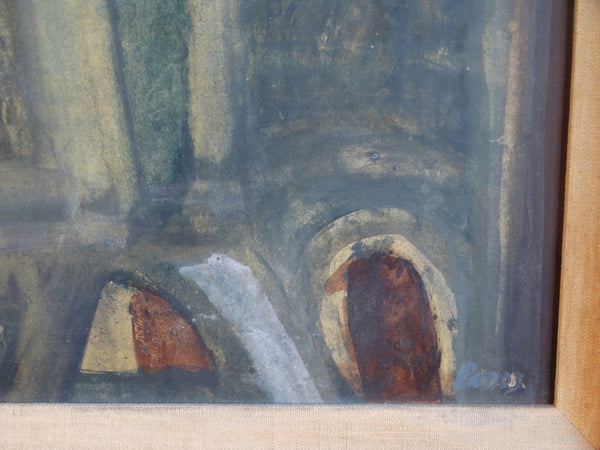 Panos Ghikas (1917-2012) - Abstract- Egg Tempera on Board- c 1959 P2967