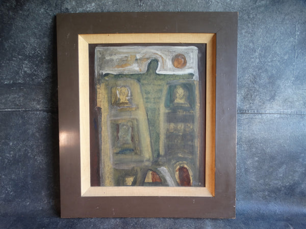 Panos Ghikas (1917-2012) - Abstract- Egg Tempera on Board- c 1959 P2967