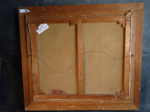 JEAN KEUTERICKX (AMERICAN, 1907-1969) Santa Anita Racetrack  Oil on Canvas circa 1950s P2969