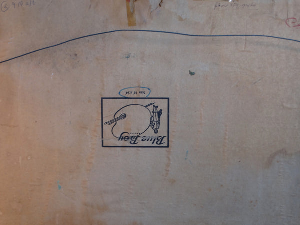 Carl W Houbein (1915-2001) California Desert Landscape with Telephone Poles circa 1973 P2973