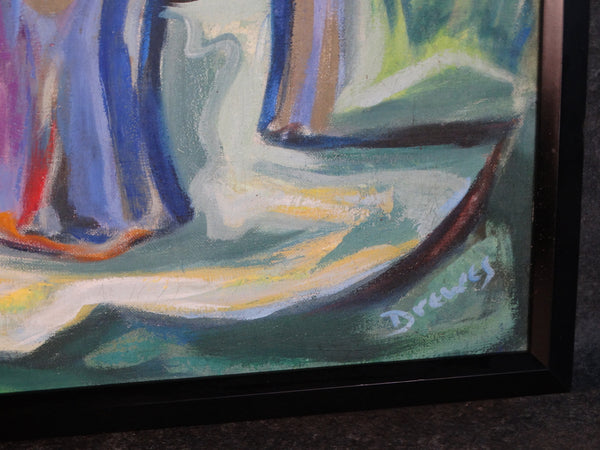 Werner Drewes - Forest - circa 1948-49 Oil on Canvas P2976