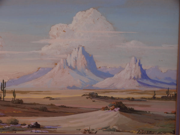 Ralph Arthur Lytle (1882-1959) Desert Buttes - Gouache on Board P2986