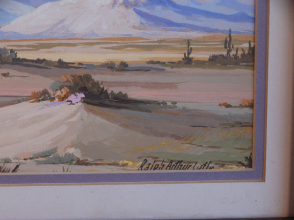 Ralph Arthur Lytle (1882-1959) Desert Buttes - Gouache on Board P2986