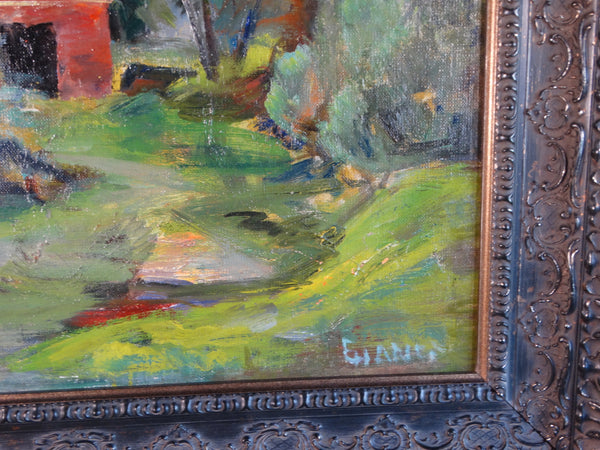 Ejnar Hansen - Santa Barbara Hillside - 1935 - Oil on Board Mounted Canvas P2997