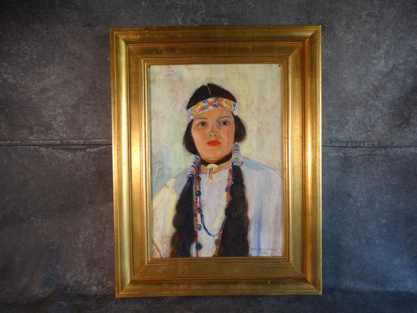 Dorothy Bernays Stauher - Portrait of a young Woman in Native American Dress 1933 P3005