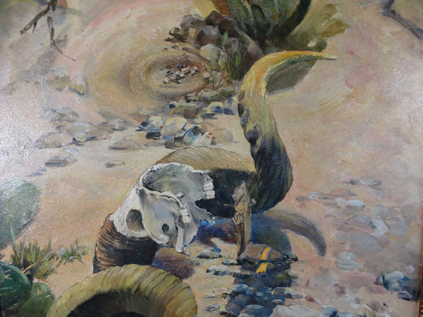 Desert Still Life - Oil on Board P3007