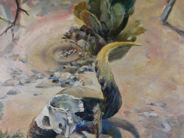 Desert Still Life - Oil on Board P3007