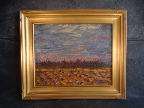 Anders Aldrin - Landscape: Field - Oil on Board c 1930 P3020