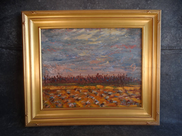 Anders Aldrin - Landscape: Field - Oil on Board c 1930 P3020