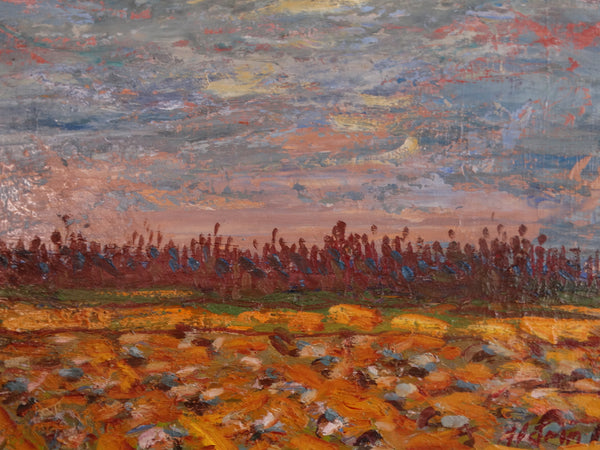 Anders Aldrin - Landscape: Field - Oil on Board c 1930 P3020
