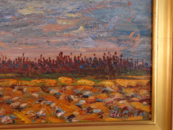 Anders Aldrin - Landscape: Field - Oil on Board c 1930 P3020