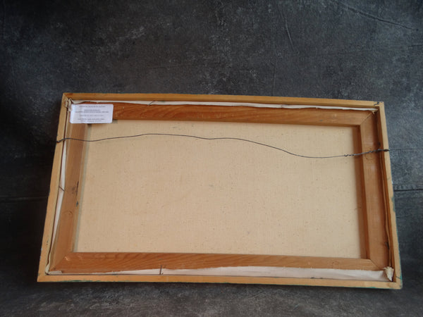 Helen Shafter Feyler-Switz (1925-2006) - Modernist Village - Oil on Canvas c 1950 P3031