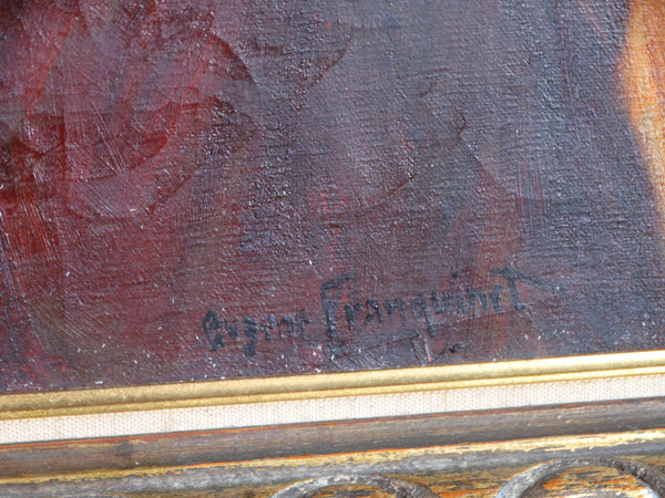 Eugène Pierre Franquinet (1875-1940) Mexican Family Resting under a Shade Canopy 1920s P3032