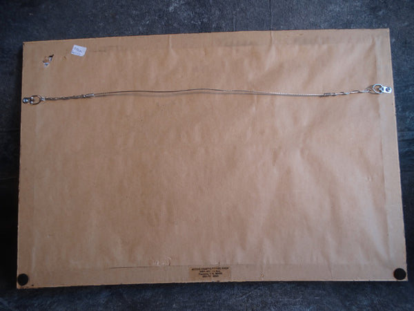 Jack Elmo King - Desert Mesa Landscape 1973 - Oil on Board P3037