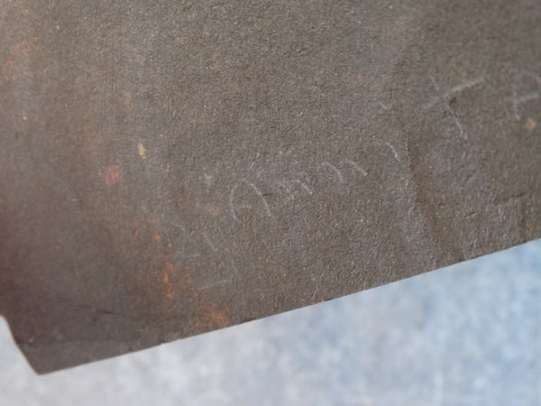 Annita Delano - Tree in Red Leaf, Yellow House - Gouache on Black Paper P3040