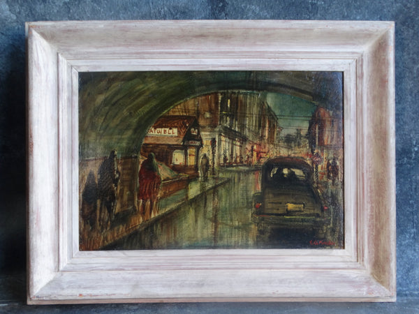 Edgar O Kiechle (1911-1960) - Tunnel - Oil on Board circa 1947 P3072