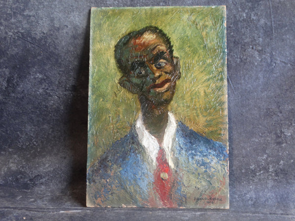 Edgar O Kiechle (1911-1960) - Portrait of a Man with a Red Tie  1945- P3076